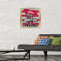Trends International Collegiate - Az Ohio State University Buckeyes - Brutus Wall poszter 16.5 24.25 .75 Aranykeretes