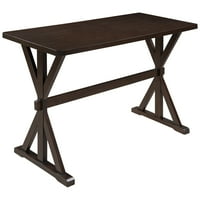 Aukfa 3 darabos konyhai asztalkészlet, étkezőszekrény székekkel, pult magasságú fa konyhai étkezőasztal kis helyekhez,