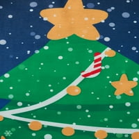 Karácsonyi családi pizsama megfelelő készlet karácsonyfa nyomtatás Hosszú ujjú felsők és jávorszarvas nyomtatási nadrág