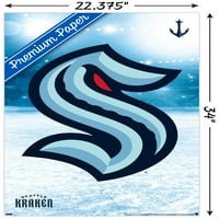 Seattle Kraken - Logo Wall poszter, 22.375 34