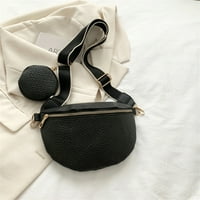 Designer női mellkas Egyszínű Női Crossbody táskák utazási vásárlás Fekete