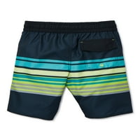 Laguna Boys UPF 50+ Stripe Swim Trunk rövidnadrág zsebével, méret 8-20