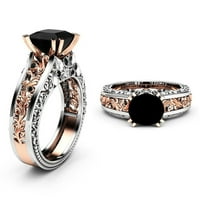 Női Gyűrűk virágos gyűrű elválasztás Rose divat szín arany Eljegyzés esküvői Női gyűrűk Divat Gyűrűk Ötvözet Fekete