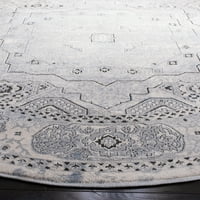 Alhambra Evan Virágos Szegélyezett Futó Szőnyeg, Elefántcsont Szürke, 2' 8'