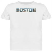 Boston szó egy fotó póló férfiak-kép készítette: Shutterstock, férfi XX-nagy