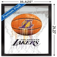 Los Angeles Lakers - Drip Ball Wall poszter, 14.725 22.375