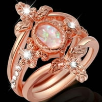 Frehsky gyűrűk Divat Rózsa arany gyémánt gyűrű Női eljegyzési gyűrű ékszerek ajándékok