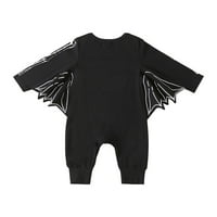 Frostluinai csecsemő kisgyermek kisfiú Halloween ruhák Baby Boys Lányok Body vicces Romper Bat-sleeve csecsemő ruhák