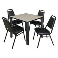 Regency Kee tér Breakroom asztal egymásra rakható éttermi székekkel