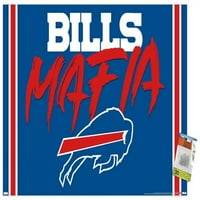 Buffalo Bills-Bills maffia fali poszter Push csapokkal, 22.375 34