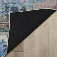 Jól szövött absztrakt mandala modern boho vintage paintsplash lapos-weave multi 5'3 7'3 terület szőnyeg
