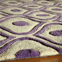 Momeni Bliss Poliészter kézi tufolt lila terület szőnyeg 5 '7'6
