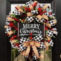 Karácsonyi koszorúk a bejárati ajtóhoz virágos Karácsonyi koszorú ajtó lóg Home & Party Karácsonyi dekoráció belső