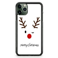 Karácsonyi Rudolph Santa Clause Case Slim Ütésálló kemény gumi egyedi tok fedél iPhone Pro