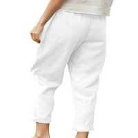 Colisha nyári nadrág Női alkalmi laza kényelmes nadrág Egyszínű Elasztikus derék Lounge viselni nadrág