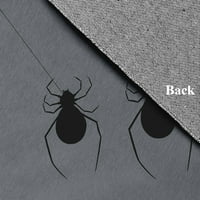 Egyszerűen a százszorszép lógó pókok acél szürke halloween -zsenile terület szőnyeg, 3 '5'