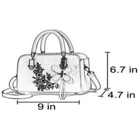 Sanviglor női kézitáska több zseb Tote Bag Nagy kapacitású Virágmintás Válltáskák felső fogantyú Női PU bőr tervező