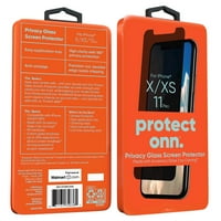 onn. Adatvédelem Corning Adapterek üveg képernyővédő fólia Apple iPhone X XS Pro