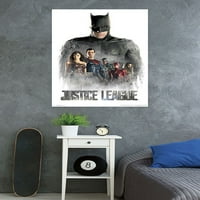Képregény film-Justice League-karakterek köd fal poszter, 22.375 34