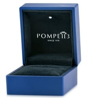 Pompeii 1 4ct Vintage eljegyzési gyűrű beállítása 14k fehér arany szerelés