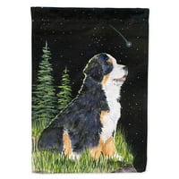 Caroline kincsei SS8468-zászló-szülő csillagos éjszaka Berni hegyi kutya zászló, Többszínű